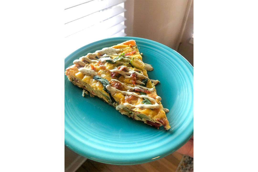 Bacon Pesto Quiche with Terrapin Ridge Farms Pesto Aioli Bacon Pesto Quiche with Terrapin Ridge Farms Pesto Aioli